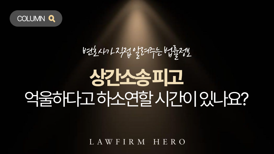 상간hp_칼럼 메인 이미지 상간소송 피고, 죄인이라는 이유로 부당한 위자료까지 물어내시겠습니까. 대응하지 않으면 3천만 원 빚이 확정됩니다. 재산을 지키기 위한 답변서 작성법과 승소 전략을 변호사가 직접 알려드립니다.